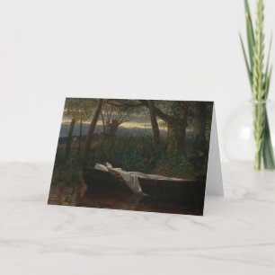 Dam i Shalott Walter Crane Kort