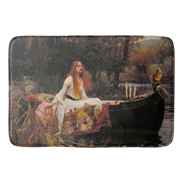 Dam i Shalott Waterhouse Art Badrumsmatta (Framsidan)