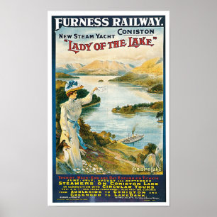 Dam i Sjö ~ Furness Railway Poster