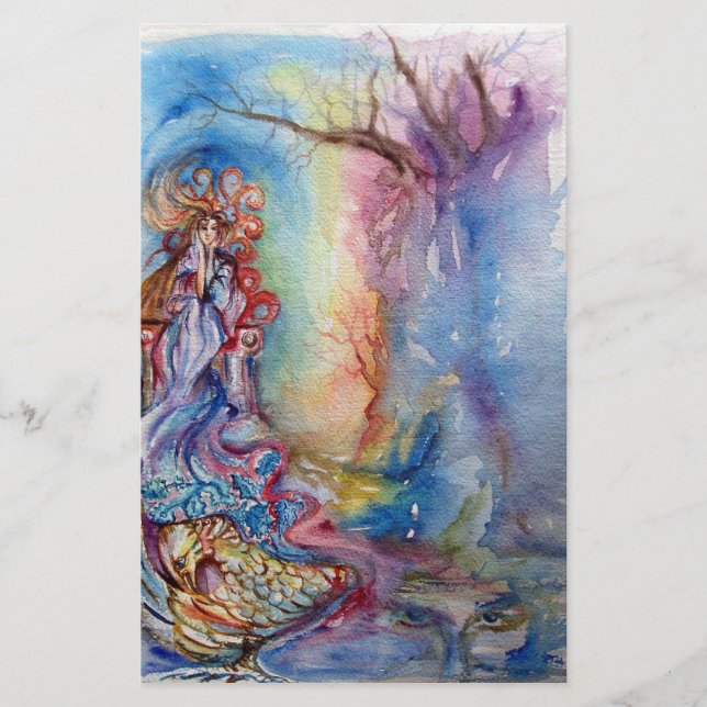 DAM i SJÖ, magiska och mysterier Brevpapper (Framsida)