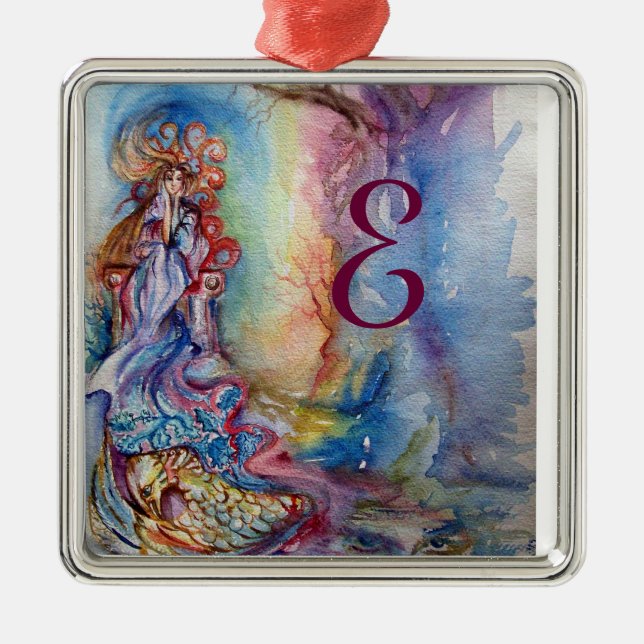 DAM i SJÖ, magiska och mystiska monogram Julgransprydnad Metall (Framsidan)