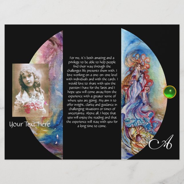 DAM i SJÖ MONOGRAM 3-faldig broschyr (Framsida)