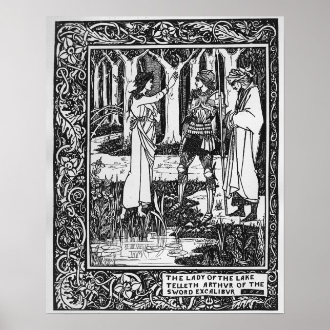 Dam i Sjö telleth Arthur Poster (Framsidan)