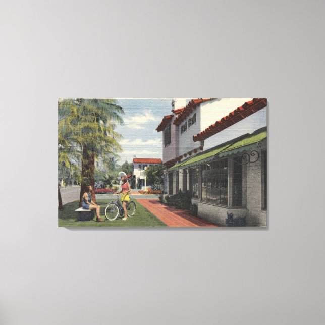 Dam i SommarBäran på Plaza Canvastryck (Framsida)