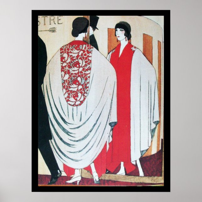 DAM I SPEGEL ,ART DECO BEAUTY MODE POSTER (Framsidan)