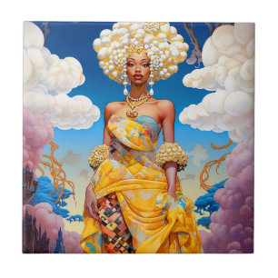 Dam i Surreal World American Art Kakelplatta
