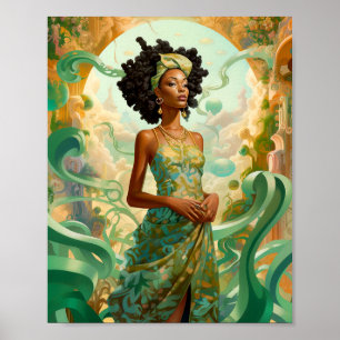 Dam i Surreal World American Art Poster