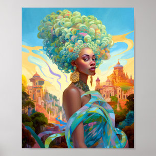Dam i Surreal World American Art Poster