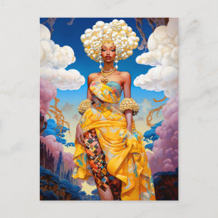 Dam i Surreal World American Art Vykort