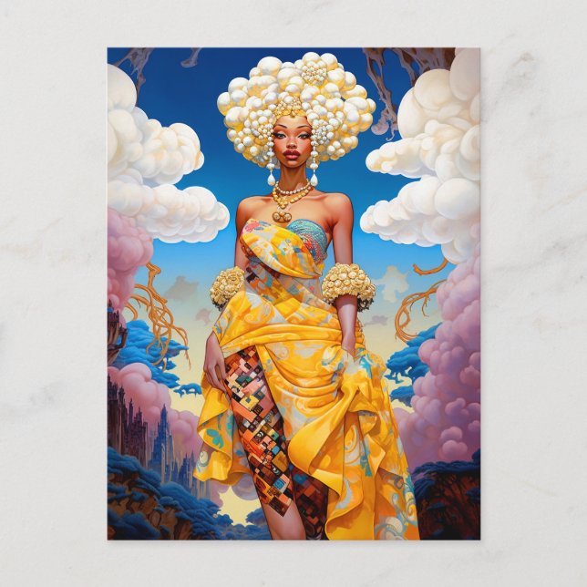 Dam i Surreal World American Art Vykort (Framsida)