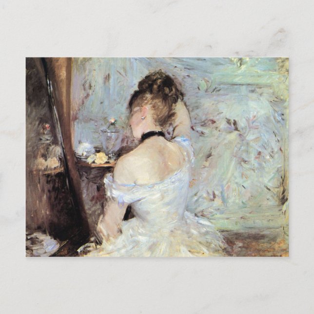 Dam i Toilet av Berthe Morisot Vykort (Framsida)