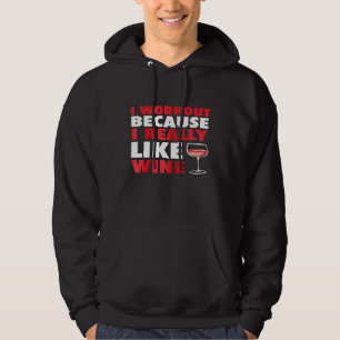 Dam I Tränar För Att Jag verkligen gillar Vin Rol Hoodie