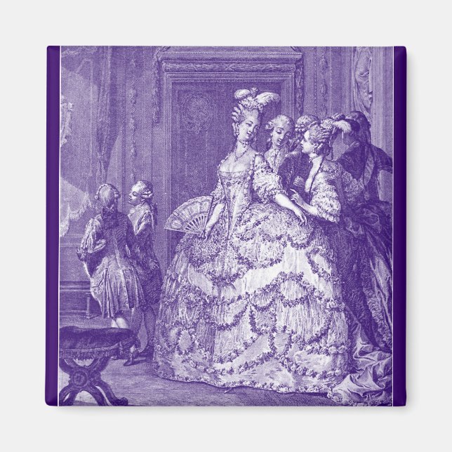 Dam i väntan på Marie Antoinette Magnet (Framsidan)