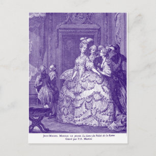 Dam i väntan på Marie Antoinette Vykort