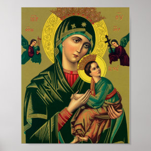 Dam i vår version av Perpetual Help High Resolutio Poster
