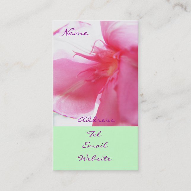 Dam i vinden visitkort (Framsida)