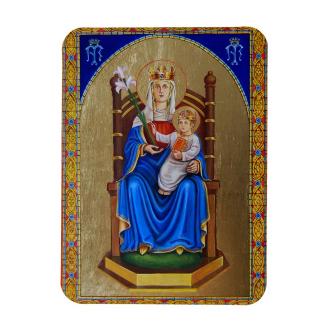 Dam i Walsingham Icon Magnet (Vertikal)