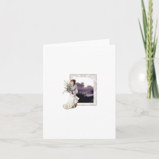 Dam i White Kort (Framsida)