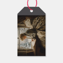 Dam i Winter Presentetikett