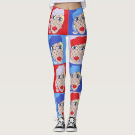 Dam ın Pilbox Hat Design Leggings
