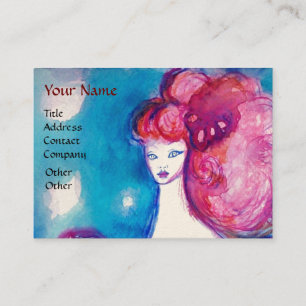 DAM IN RED,Beauty,Salon,Spa,Makeup Artist Visitkort