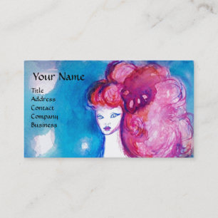DAM IN RED,Beauty,Salon,Spa,Makeup Artist Visitkort