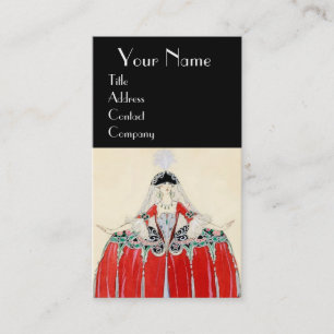 DAM IN RED MODE COSTUME DESIGNER MAKEUP ARTIST VISITKORT