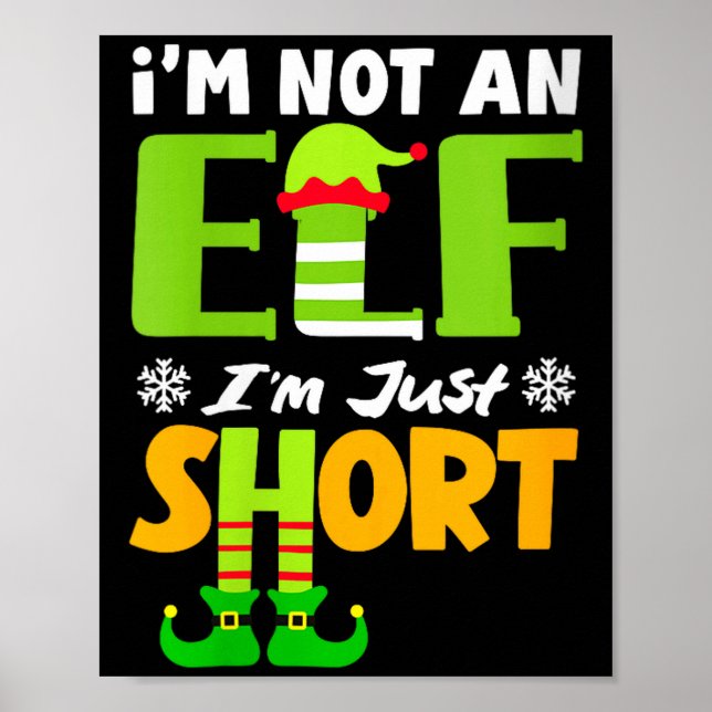 Dam Inte en Alv Kort Rolig Jul Liten Poster (Framsidan)