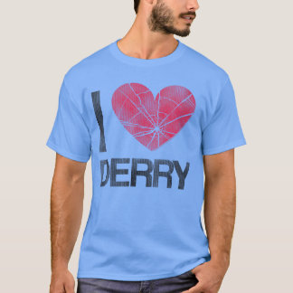 Dam It I Heart Derry Stephen King Skräck VNeck T Shirt