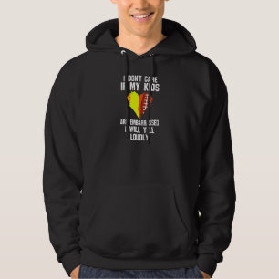 Dam Jag bryr mig inte om mina barn skäms mjukt Hoodie