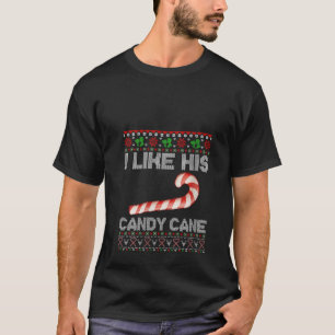 Dam Jag Gillar Hans Godisstav Roliga Par Fula Jult T Shirt