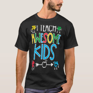 Dam Jag Undervisar Fantastiska Barn Autism Medvete T Shirt