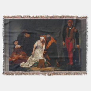 Dam Jane Grått avrättades av Paul Delaroche Filt