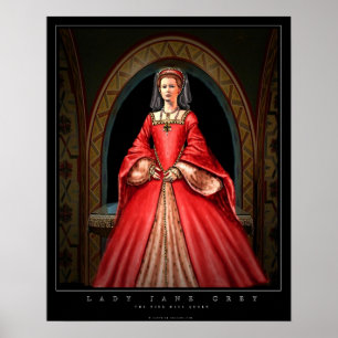 Dam Jane Grått Poster