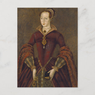 Dam Jane Grått Vykort