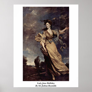 Dam Jane Halliday vid herr Joshua Reynolds Poster