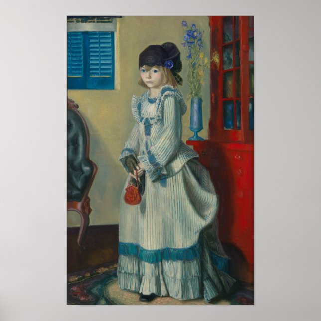 Dam Jean av George Bellows (1924) Poster (Framsidan)