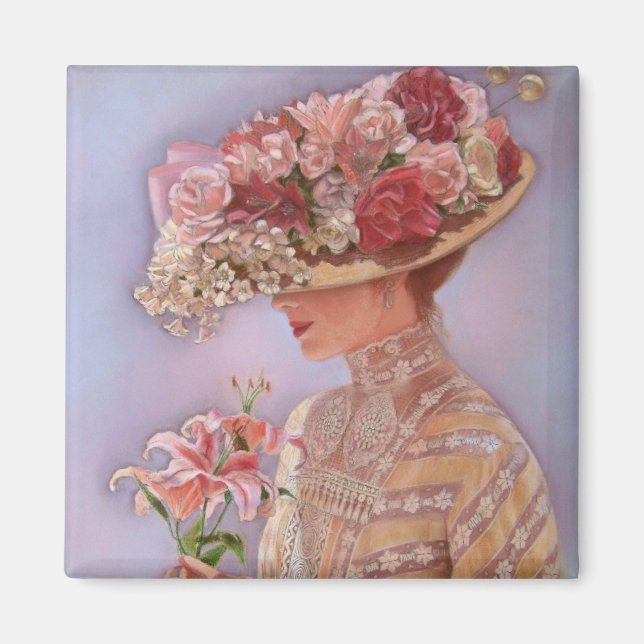 Dam Jessica Square Magnet (Framsidan)