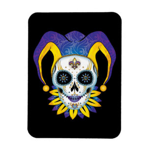 Dam Jester Skull Magnet
