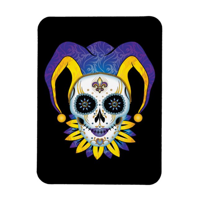 Dam Jester Skull Magnet (Vertikal)