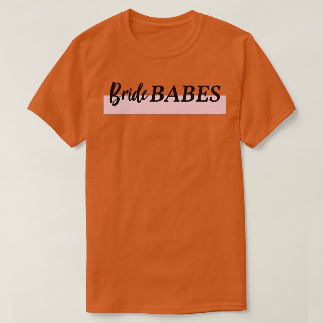 Dam JGA  Brud Babes  Svärmor Natt  Bröllop  Brud T Shirt (Design framsida)
