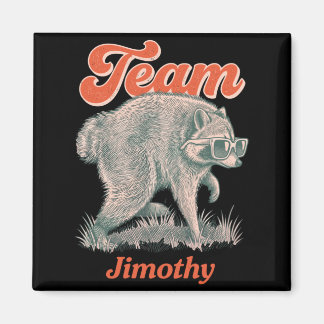 Dam Jimothy Raccoon Rolig Sopträspan Team Magnet