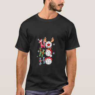 Dam Jul Ho Ho Ho Fotboll Fotboll Xm Roligt T Shirt