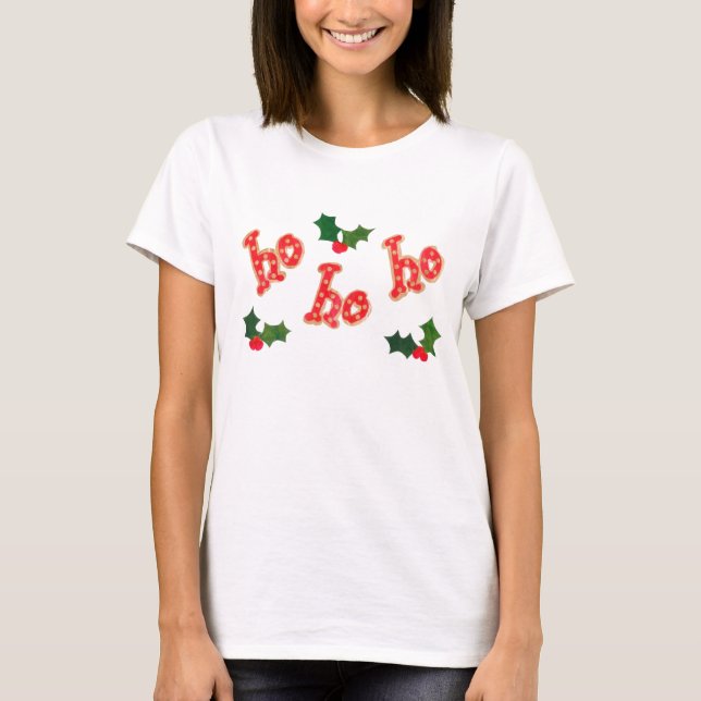 Dam jul Spaghetti Top T Shirt (Framsida)