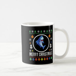 Dam Julglada haj ful överdel Jultröja Stickad Kaffemugg