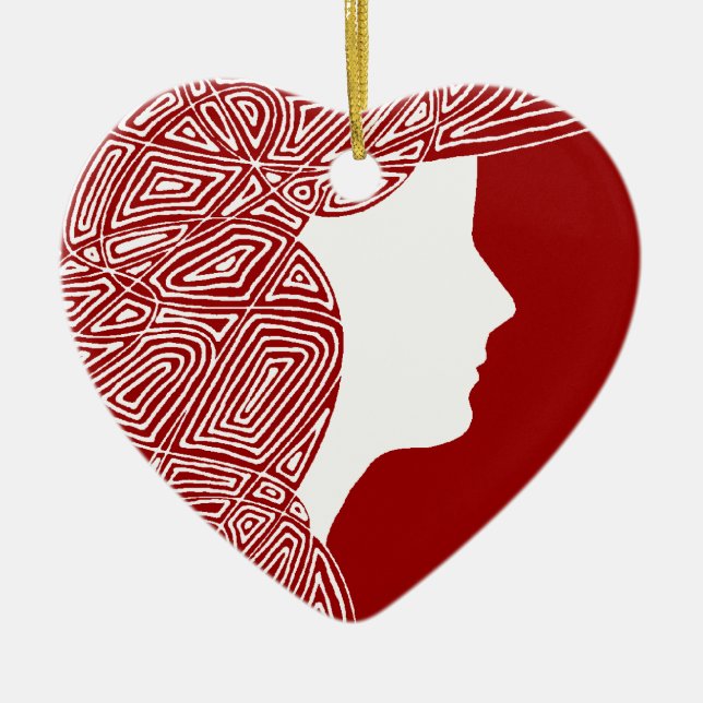 Dam Julgransprydnad Keramik (Framsidan)