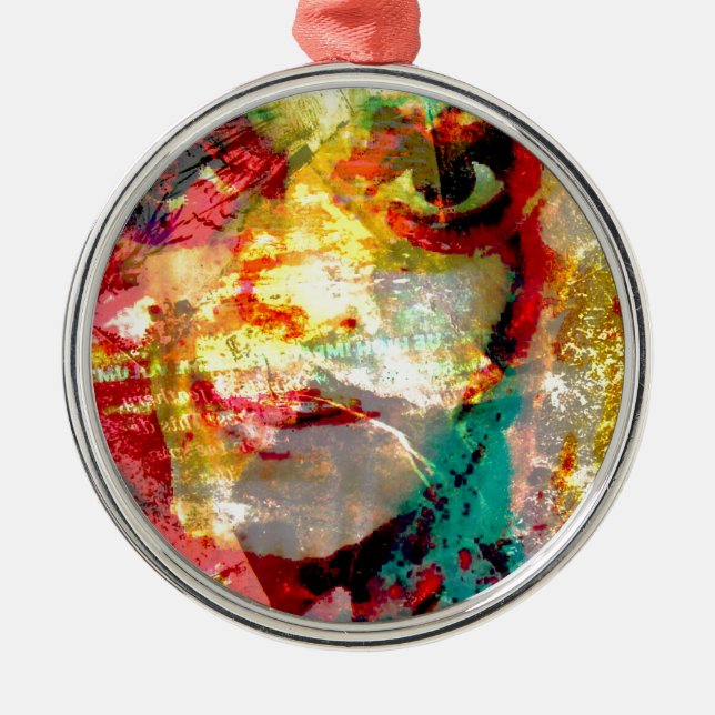 dam julgransprydnad metall (Framsidan)