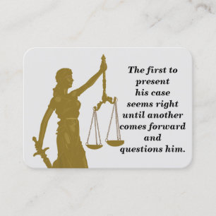 Dam Justice - Legal Bible Memory Card Visitkort