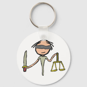 Dam Justice Nyckelring