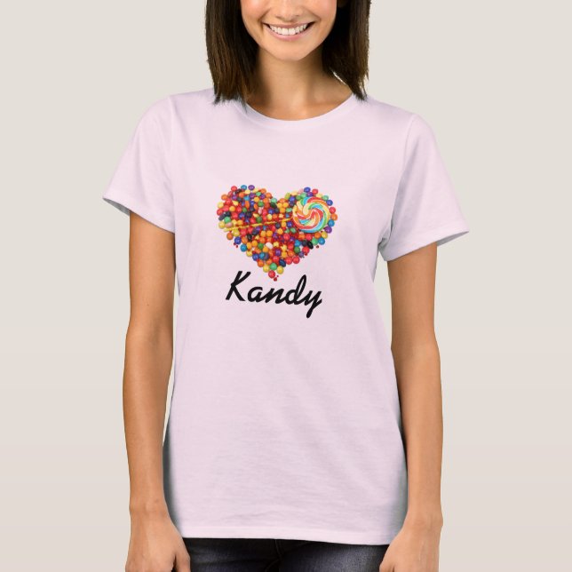 Dam Kandy skjorta Tee Shirt (Framsida)
